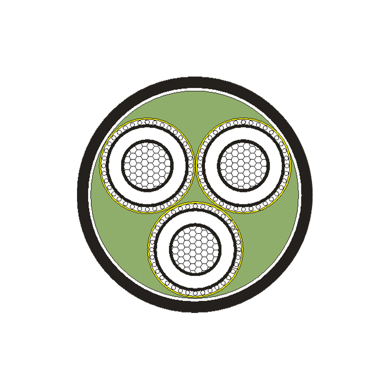 XLPE-isolerad strömkabel för märkspänning 3,6/6kV -26/35kV