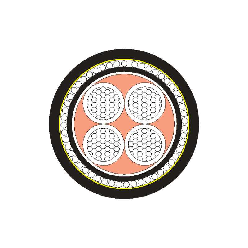 XLPE/PVC isolerad strömkabel för märkspänning 0,6/1kV